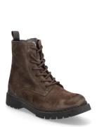 Women Boots Shoes Boots Ankle Boots Laced Boots Brown Tamaris