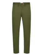 Regular Twill Chinos Bottoms Trousers Chinos Khaki Green GANT