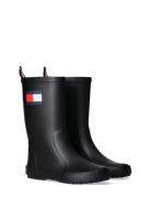 Tommy Hilfiger Flag Rubber Boots Shoes Rubberboots High Rubberboots Bl...