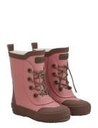 Thermal Wellies W. Wool Lining Shoes Rubberboots High Rubberboots Pink...