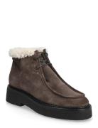 Warm Lining Shoes Boots Ankle Boots Laced Boots Brown Billi Bi