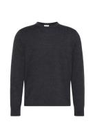 Ls 100% Merino Crew 14Gg Tops Knitwear Round Necks Grey Calvin Klein