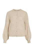 Vigladys O-Neck L/S Knit Cardigan/Tes Tops Knitwear Cardigans Cream Vi...