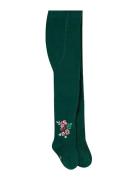 Thick Tights Floral Sukkahousut Green Boboli