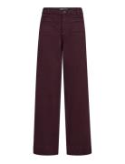 Mmsoey Iglesia Pant Bottoms Jeans Wide Burgundy MOS MOSH