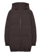 Leister Jacket Vuorillinen Takki Topattu Takki Brown Noella