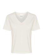 Ihpalmer V Ss Tops T-shirts & Tops Short-sleeved White ICHI