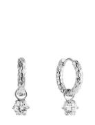 Como Hoop Earring Crystal Accessories Jewellery Earrings Hoops Silver ...