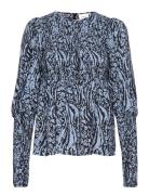 Morianagz Blouse Tops Blouses Long-sleeved Multi/patterned Gestuz