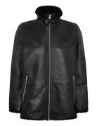 Debbie Shearling Jacket Outerwear Coats Winter Coats Black Jofama