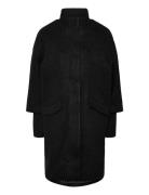 Fredella Ja 1 Villakangastakki Pitkä Takki Black Fransa