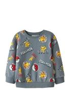Nmmsilo Pokemon Nreg Sweat Bru Sky Tops Sweat-shirts & Hoodies Sweat-s...