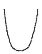 Beads Necklace 6Mm Kaulakoru Korut Black Edd.