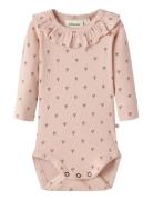 Nbfgago Kis Ls Slim Body Lil Bodies Long-sleeved Pink Lil'Atelier
