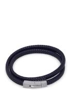 Leather Bracelet Double Rannekoru Korut Navy Edd.