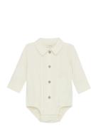 Body Shirt Ls Bodies Long-sleeved Cream Fixoni