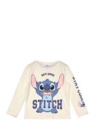 Tshirt Tops T-shirts Long-sleeved T-shirts Cream Lilo & Stitch