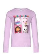 Tshirt Tops T-shirts Long-sleeved T-shirts Pink Gabby's Dollhouse