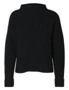 Slfselma Ls Knit Pullover Noos Tops Knitwear Jumpers Black Selected