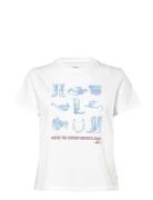 Graphic Classic Tee Western Ic Tops T-shirts & Tops Short-sleeved Whit...