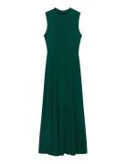 Midi Godet Dress Polvipituinen Mekko Green Mango