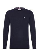 Ketil Reg Lw Uspa M Knit Tops Knitwear Round Necks Navy U.S. Polo Assn...
