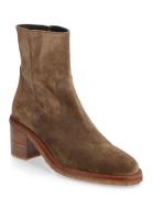Booties Shoes Boots Ankle Boots Ankle Boots With Heel Brown Billi Bi