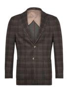 Superflex Half Lined Check Blazer Suits & Blazers Blazers Single Breas...