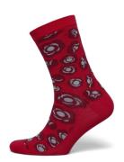 Linjaus Tumma Lingerie Socks Regular Socks Red Marimekko