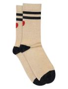 Elga Glitter Socks Lingerie Socks Regular Socks Beige Mp Denmark