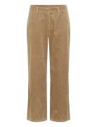 Cubaela Klay Pants Bottoms Trousers Straight Leg Beige Culture