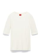 Darnelia Tops T-shirts & Tops Short-sleeved Cream HUGO