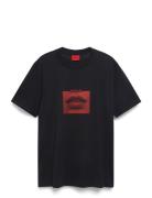 Deterni Tops T-shirts Short-sleeved Black HUGO