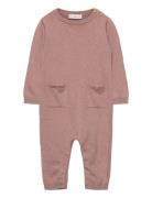 Long Chest-Pocket Jumpsuit Jumpsuit Haalari Pink Mango