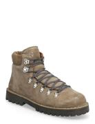 Slhalfred Suede Hiking Boot Nyörisaappaat Brown Selected