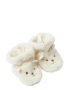 Footies Pile Emb Face Aamutossut Sisäkengät Cream Lindex