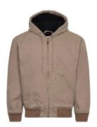 M Hilham Hooded Canvas Jacket Ohut Takki Beige Dickies