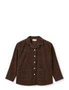 Silja Shirt - Corduroy Tops Shirts Long-sleeved Brown STUDIO FEDER