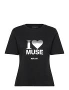 Cmmuse-Tee Tops T-shirts & Tops Short-sleeved Black Copenhagen Muse