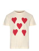 Hearts White Rooster T-Shirt Tops T-shirts Short-sleeved White THE ANI...