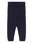 Pants Knit Bottoms Sweatpants Blue Fixoni