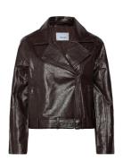 Msdorothea Jacket Nahkatakki Brown Minus