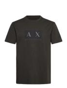 T-Shirt Tops T-shirts Short-sleeved Brown Armani Exchange