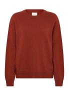 Superfine Lambswool C-Neck Tops Knitwear Jumpers Brown GANT