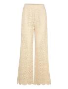 Cmcrochet-Pants Bottoms Trousers Wide Leg Cream Copenhagen Muse