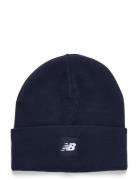 Cuffed Beanie Flying Nb Logo Accessories Headwear Beanies Navy New Bal...