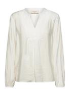 Blouse Tops T-shirts & Tops Long-sleeved Cream FREE/QUENT