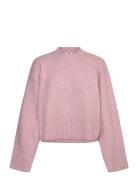 Knitted Over D Sweater Tops Knitwear Jumpers Pink Monki