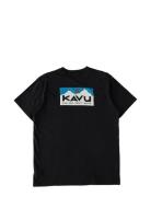 Klear Above Etch Art Tops T-shirts Short-sleeved Black KAVU
