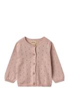 Knit Cardigan Maia Tops Knitwear Cardigans Pink Wheat